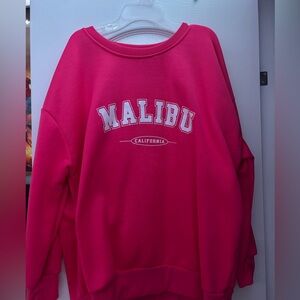 Pink Malibu crewneck